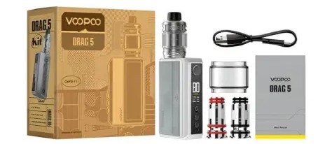 Voopoo Drag 5 Kutu İçeriği, Voopoo Drag5 Kutu İçeriği