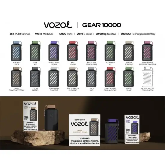 Vozol Gear 10000 Peach Mango Watermelon Çeşitleri