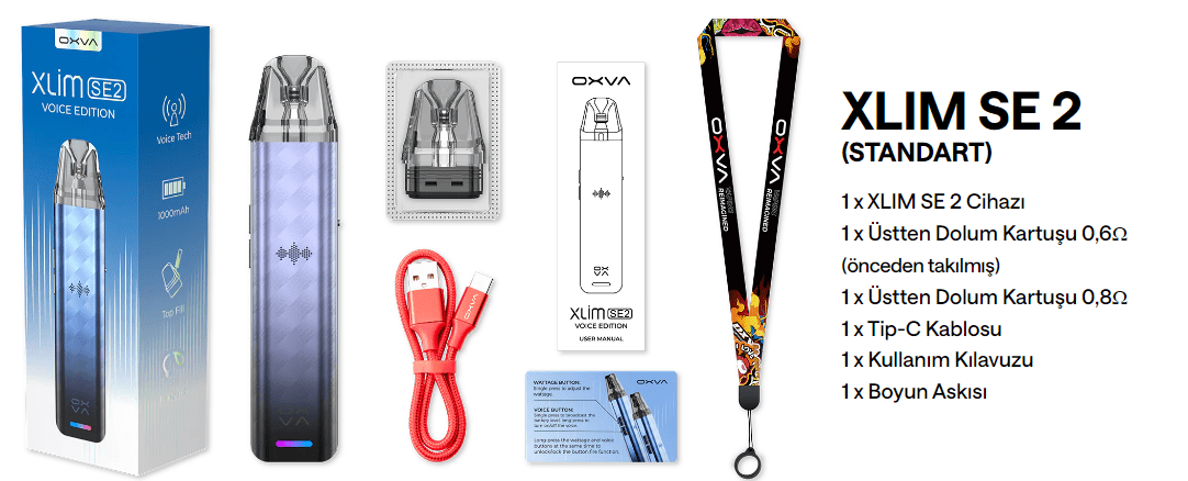 Oxva Xlim Se2 Pod Kutu İçeriği