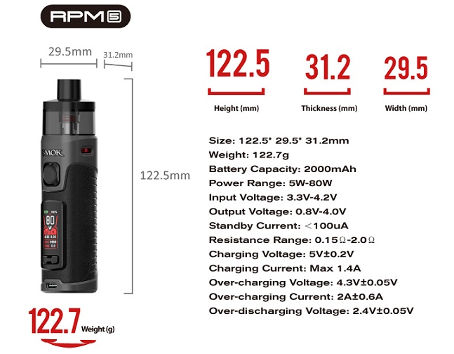 Smok RPM 5 Pod Özellikleri