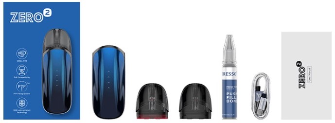 Vaporesso Zero 2 Pod Kutu İçeriği, Vaporesso Zero2 Pod Kutu İçeriği, Vaperesso Zero 2 Pod Kutu İçeriği