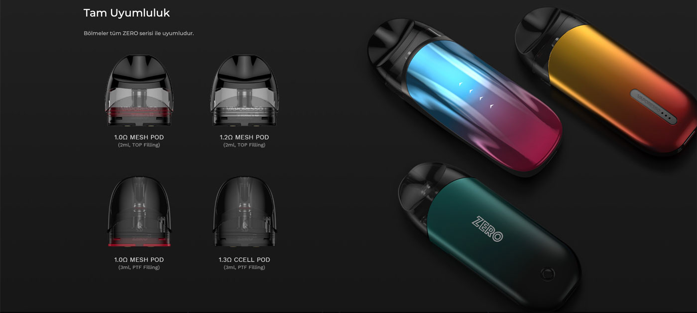 Vaporesso Zero2 Pod Uyumlu Yedek Kartuş