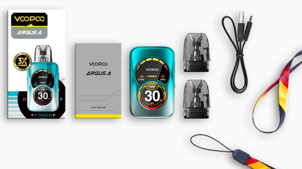 Voopoo Argus A Pod 30w Kutu İçeriği