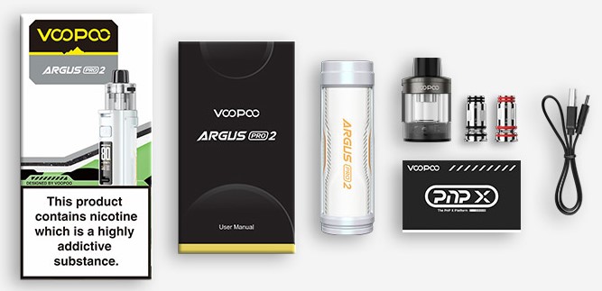 Voopoo Argus Pro 2 Pod Kutu İçeriği, Voopoo Argus Pro2 Pod Kutu İçeriği