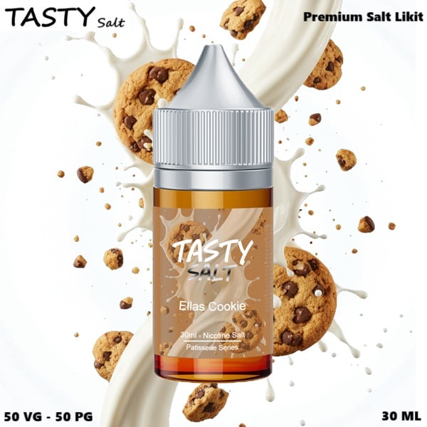 Tasty Ellas Cookie Salt Likit, Tasty Ellas Cookie Premium Salt Likit, 30ml Salt Likit