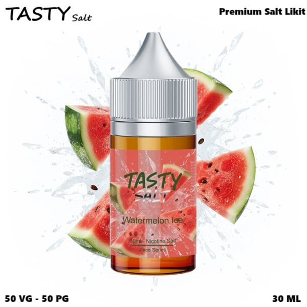 Tasty Watermelon Ice Salt Likit, Tasty Watermelon Ice Premium Salt Likit, 30ml Salt Likit